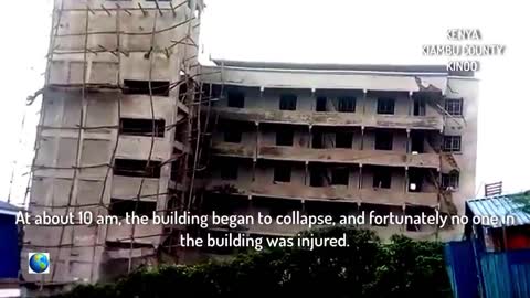 Eyewitnesses filmed the collapse of a five-story building in Kenya