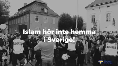 En uppenbarligen psykiskt sjuk islamist förklarar krig mot Sverige