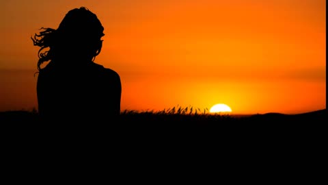 Women puesta al sol