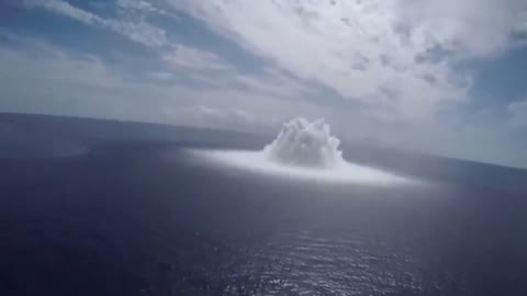 Live View Of Exploding in Sea Water