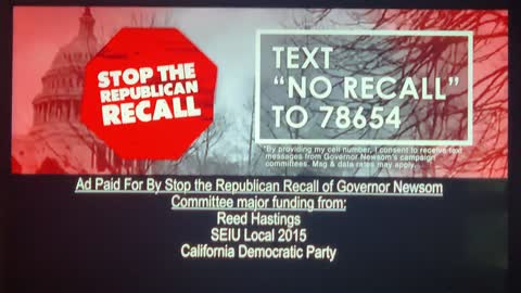 Crap ad for the Newsome recall election
