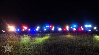 Police car lights synchronized to Christmas music