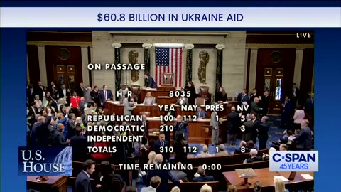 Politicians waving 🇺🇦 flags and chanting Ukraine as they agree to send another $60bn to Zelensky..