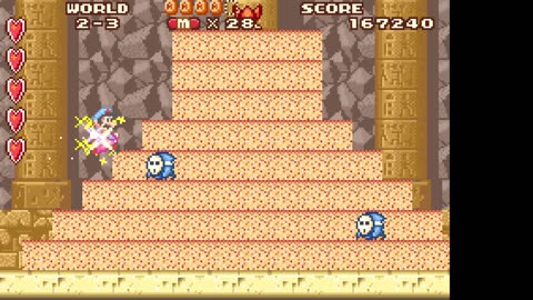 Super Mario Bros. 2 - GBA The remake W2 (all coins)