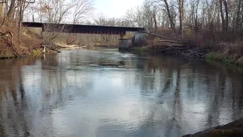 Cuyahoga River R/R Towpath Lock 28 Deep Lock