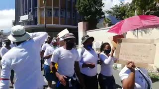 Mfuleni backyarders marching to Human Rights Commission