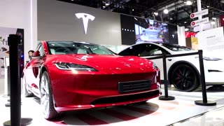 Tesla debuts revamped Model 3 sedan in Beijing