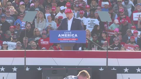 Donald Trump holds rally in Greenwood, Nebraska