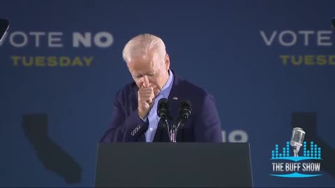 Biden Stumps and Coughs for Gavin Newsom