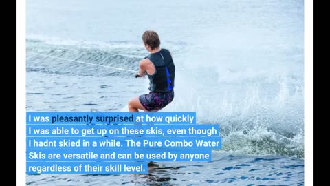 Read Feedback: RAVE Sports Pure Combo Water Skis - Adult BlackBlue