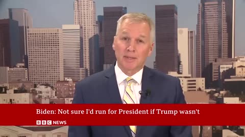 US election 2024: Joe Biden says stopping Donald Trump is motivation to run | BBC News