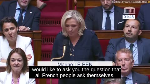 Marine Le Pen ROASTS Macron and the French that’s turning France into an Islamic Caliphate.
