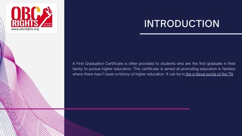 The First Graduation Certificate application needs documents