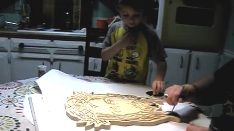 Carving A Jesus Sign