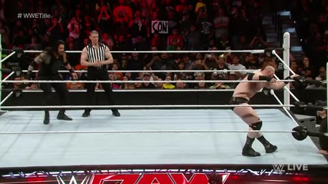 Reigns vs. Sheamus - Mr. McMahon Guest Ref. for WWE World Heavyweight Title- Raw, Jan. 4, 2016