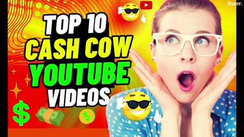 I will create top 10 video, cash cow youtube, top 10 cash cow videos, faceless editor
