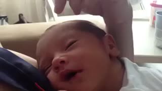 Adorable Baby Smiles For The Very First Time