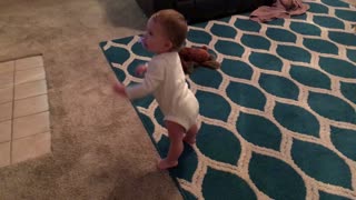 Baby girl loves to dance