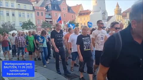 MONTAGSSPAZIERGANG - BAUTZEN, 11 09 2023, 136. MAHNWACHE 🕊 - Start und Ankunft