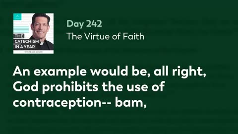 Day 242: The Virtue of Faith — The Catechism in a Year (with Fr. Mike Schmitz)
