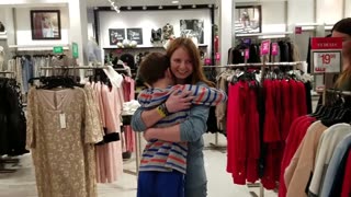 Sister surprises brother during college vacation