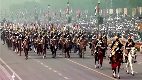 India showcases military strength at Republic Day