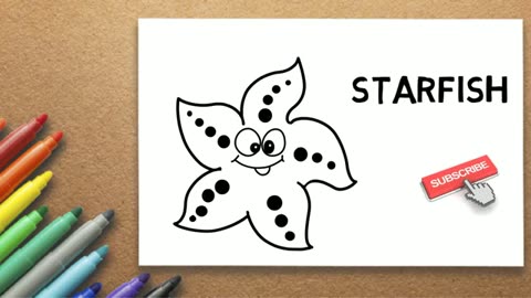 Drawing Videos for Kids How to Draw Starfish Drawing