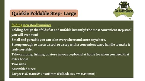 Get Ready for Outdoor Adventures with Folding Step Stools from Bunnings