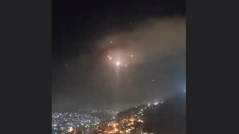 More footage is emerging from the skies over Jerusalem