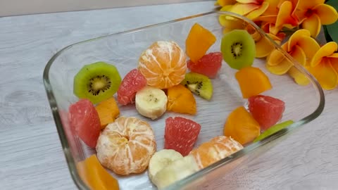 Only milk and fruit! Delicious and healthy dessert without gelatin and bake in 5 minutes