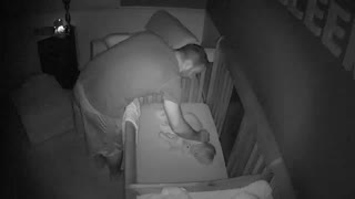 Baby Cries While In Crib, Pretends To Sleep When Dad Walks In