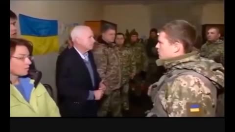 Tony Heller - Lindsey Graham And John McCain In Uk talking to the Azov Battalion in 2016