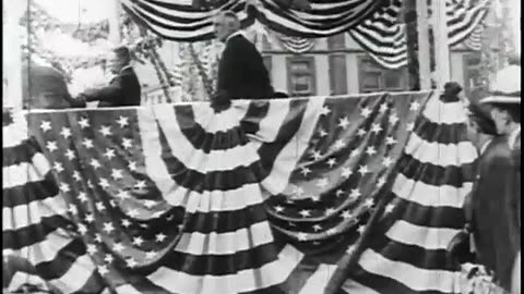 Theodore Roosevelt Returns To NYC (1910 Original Black & White Film)
