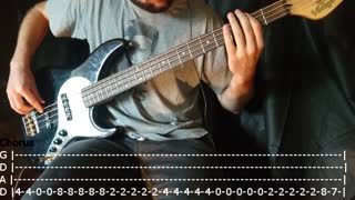 Three Days Grace - I Hate Everything About You Bass Cover (Tabs)