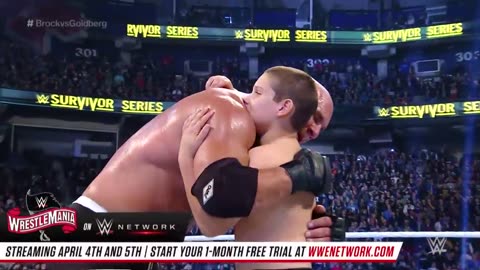 Goldberg destroy Brock Lesnar