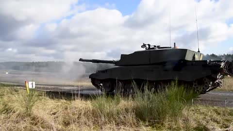 UK Shows Off Challenger 2 Main Battle Tanks That It Is Sending To Ukraine