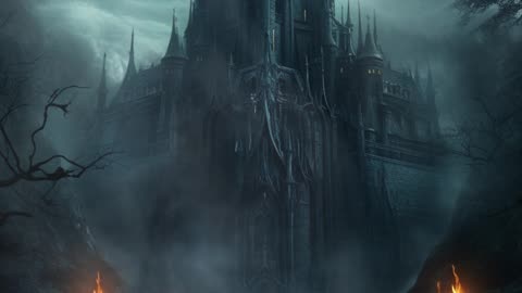 Haunted Castle | Medieval Castle | Gothic Art | Creepy | Eerie | Misty | AI Art #gothic #oldcastle