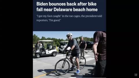 Biden just fell off his bike