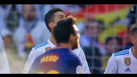 Messi hits the football on the head of Ronaldo and check Ronaldo's reaction 😂😯 | football | jzbgill