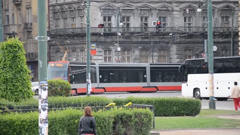 Škoda 15T ForCity tram at J. Palacha square in Prague