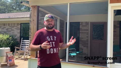 SNAPP® screen Porch Screen Project Review - Dane from Texas
