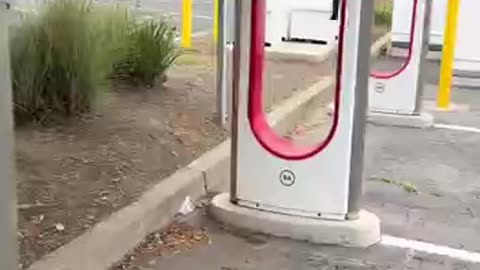 Recycling Tesla charging stations copper wiring