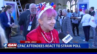 CPAC attendees react to straw poll