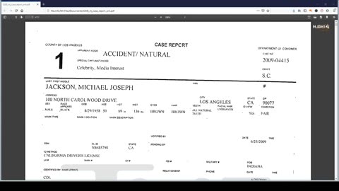 MJDHI Live June 24, 2019 - The Autopsy Report discussed with a California doctor
