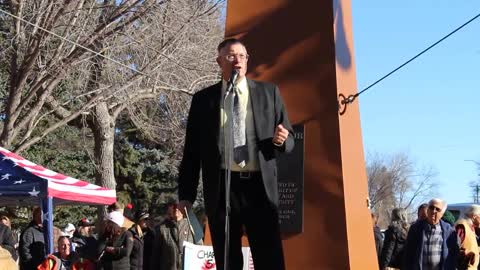 John Carpay at Okotoks Alberta Freedom Rally Oct 31, 2021