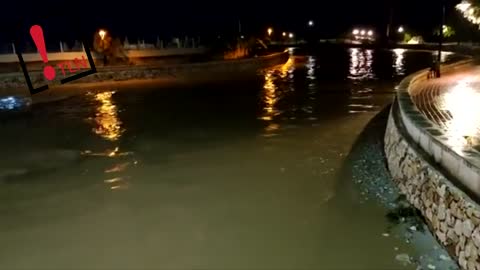 Tres familias evacuadas y carreteras cortadas por una intensa tormenta en Mallorca