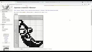 Nonograms - Banana 2