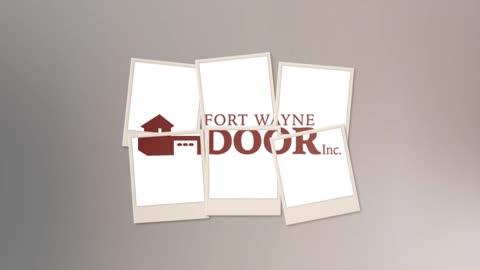 Fort wayne door garage door service animated logo