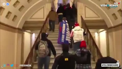 New footage shows police open the doors to the U.S. Capitol protesters