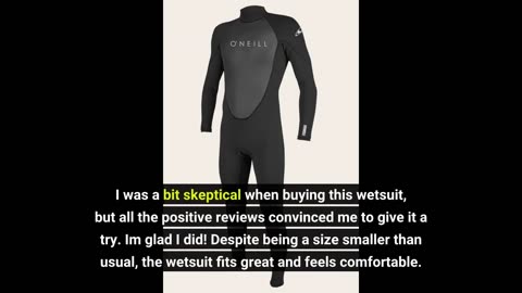 Skim Remarks: O Neill Reactor Ii 32mm Back Zip Wetsuit Medium Blk/blk